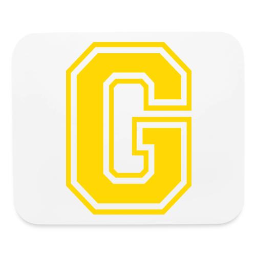 Letter G – Capital Athletic Alphabet Monogram - Mouse pad Horizontal