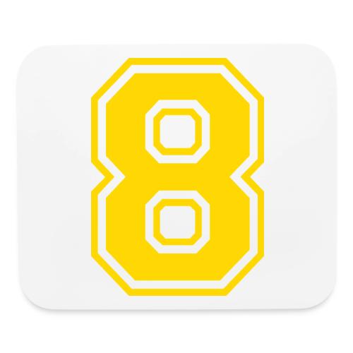 Number 8 in a classic athletic collegiate font - Mouse pad Horizontal