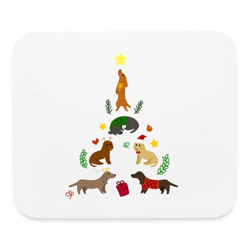 Dackel Tree Christmas - Mouse pad Horizontal