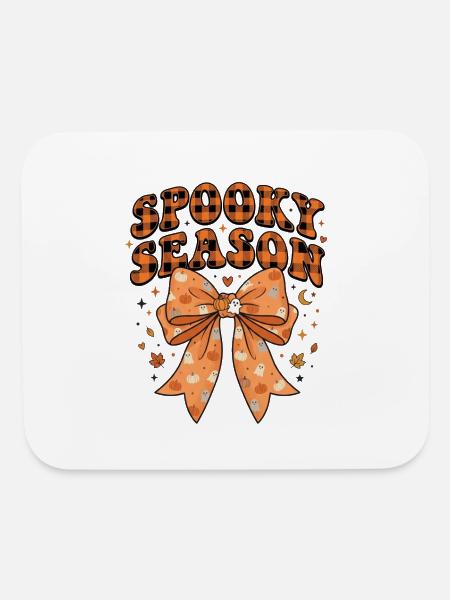 Grusel Zeit Halloween Schleife T-Shirt - Mouse pad Horizontal - white - Front