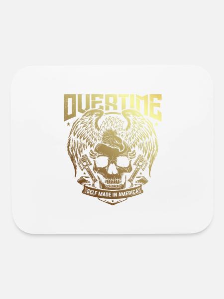OVER TIME MECANO SELF MADE IN AMERICA - Mouse pad Horizontal - white - Front
