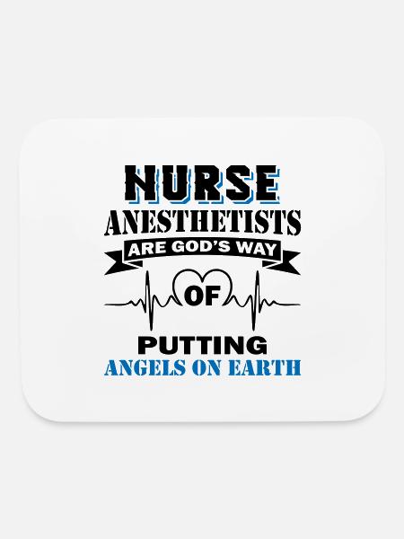 Nurse Anesthetists - Mouse pad Horizontal - white - Front