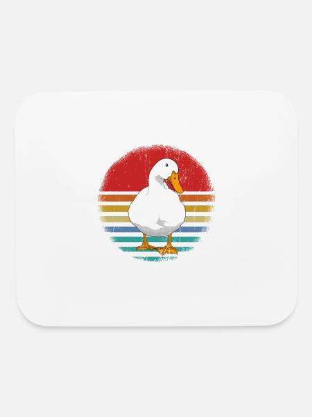 Easily Distracted By Ducks Duck Lover - Mouse pad Horizontal - white - Front
