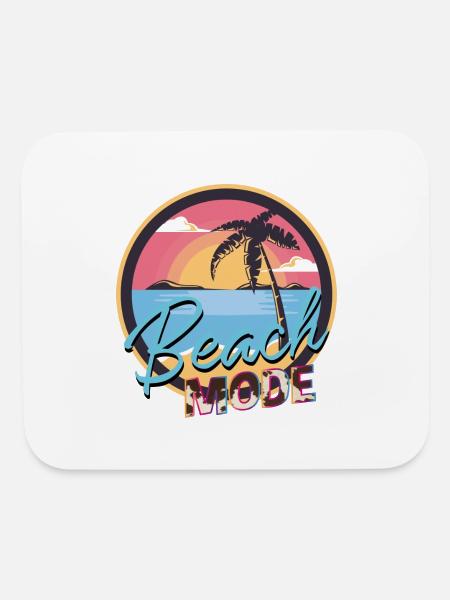Beach Mode - Mouse pad Horizontal - white - Front
