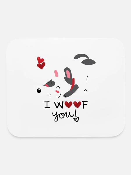 Dog With A Bone - Mouse pad Horizontal - white - Front