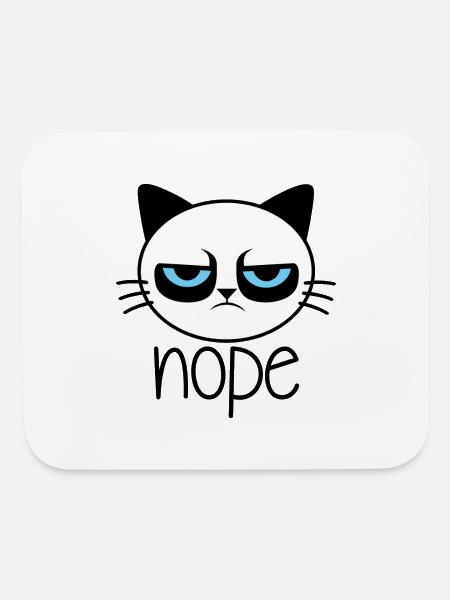 Nope Sassy Cat - Mouse pad Horizontal - white - Front