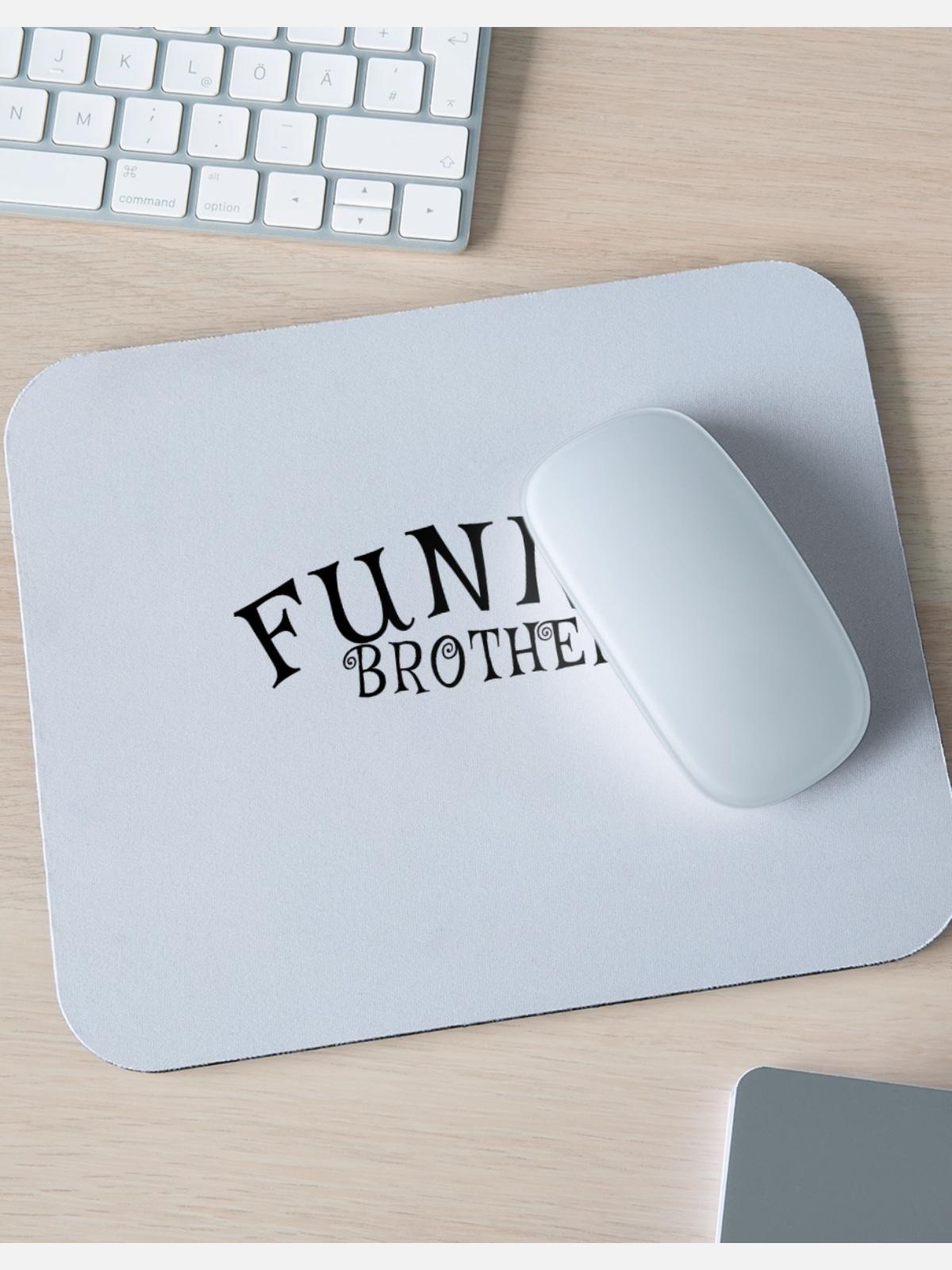 FUNNY BRO - Mouse pad Horizontal - white - Front