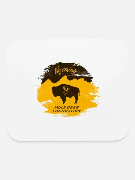 Mule Deer Foundation of Wyoming - Mouse pad Horizontal - white - Front