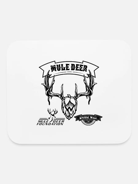Mule Deer German Pilsner - Mouse pad Horizontal - white - Front