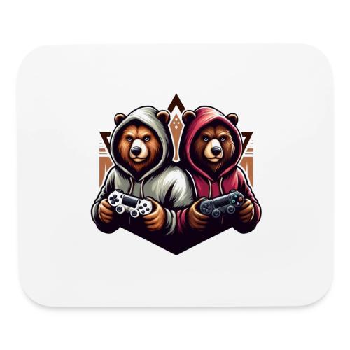 2 grizzlies gamer bears - Mouse pad Horizontal
