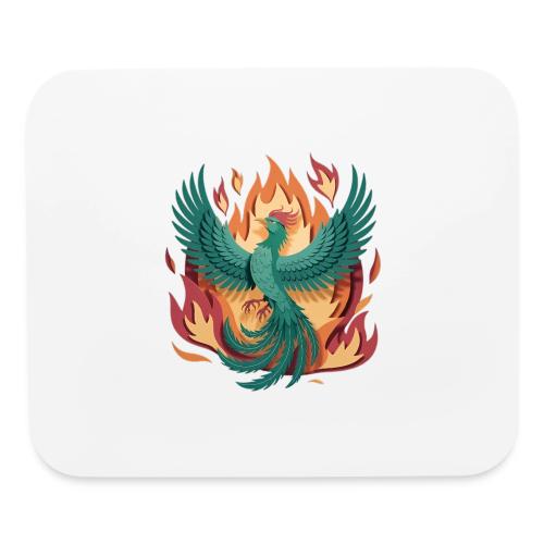 Phoenix Rising Mythical Fire Bird Fantasy Design - Mouse pad Horizontal