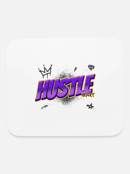 Hustle boy - Mouse pad Horizontal - white - Front