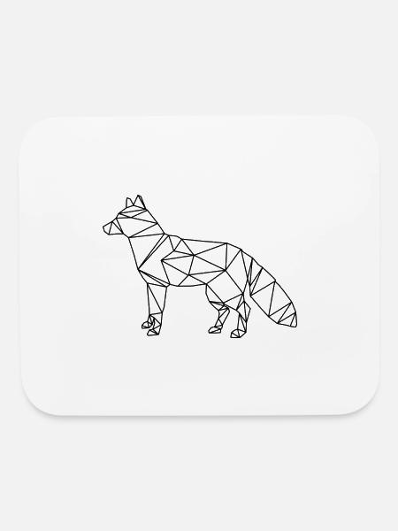 Fox music - Mouse pad Horizontal - white - Front