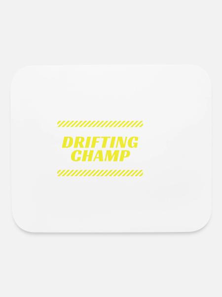 drifting champ vintage - Mouse pad Horizontal - white - Front