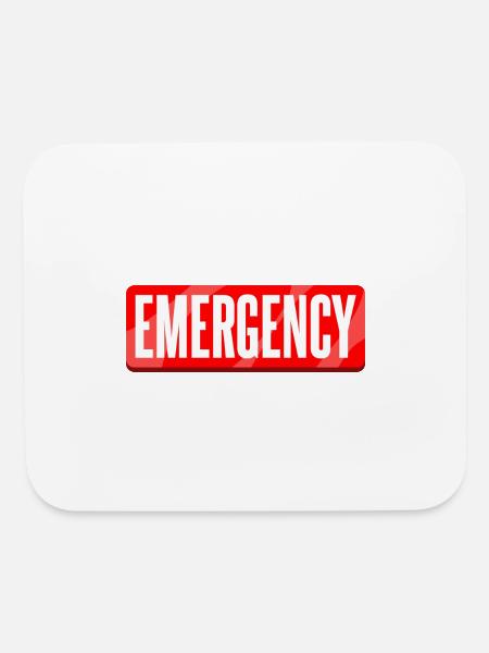 Emergency nature - Mouse pad Horizontal - white - Front