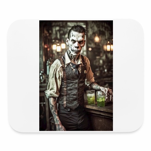 Zombie Bartender 03: Zombies In Everyday Life - Mouse pad Horizontal