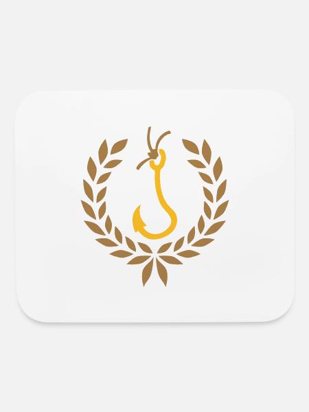 Logo laurel wreath - Mouse pad Horizontal - white - Front