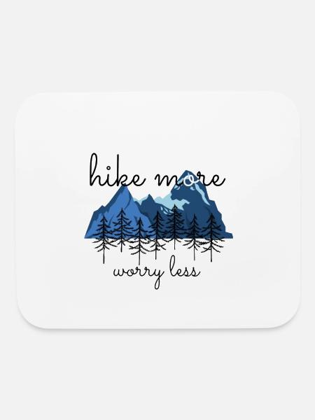 hikng fun - Mouse pad Horizontal - white - Front