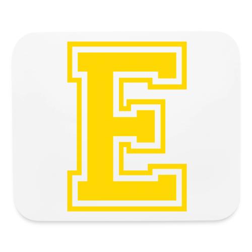 Letter E – Capital Athletic Alphabet Monogram - Mouse pad Horizontal
