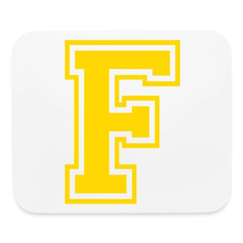 Letter F – Capital Athletic Alphabet Monogram - Mouse pad Horizontal