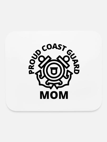 proud coast guard - Mouse pad Horizontal - white - Front
