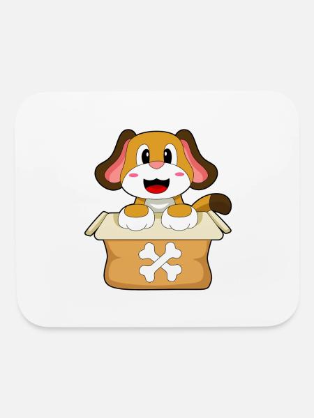 Dog Bone Box - Mouse pad Horizontal - white - Front