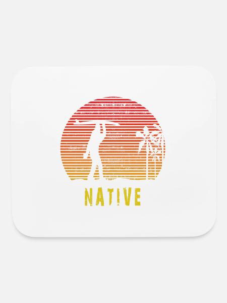 Hide And Seek World Champion Vintage Retro Bigfoot - Mouse pad Horizontal - white - Front