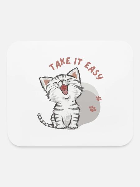 Take It Easy - Mouse pad Horizontal - white - Front