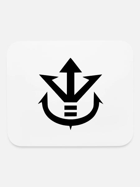saiyan_symbol - Mouse pad Horizontal - white