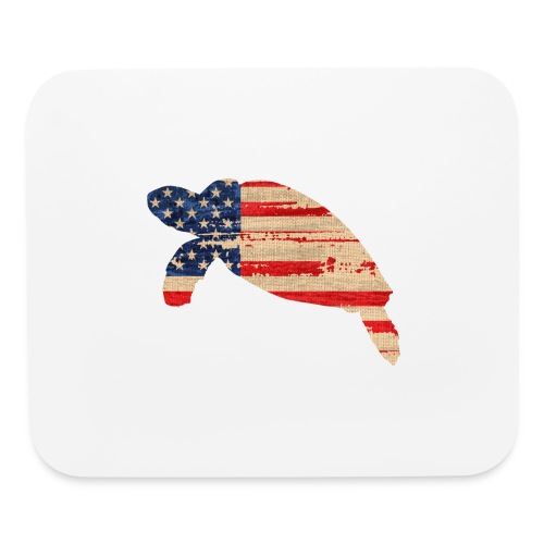 July 4th Turtle - Mouse pad Horizontal