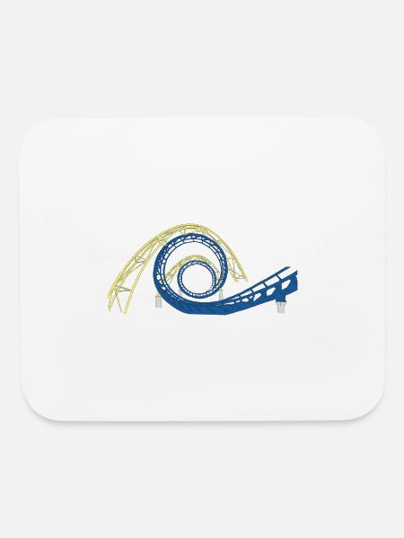 achterbahn riesenrad ferris wheel roller coaster15 - Mouse pad Horizontal - white - Front
