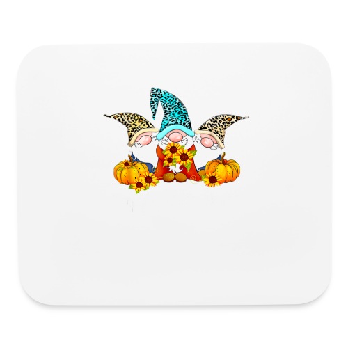 Happy Fall Y'all Gnome Leopard Pumpkin Funny Autum - Mouse pad Horizontal