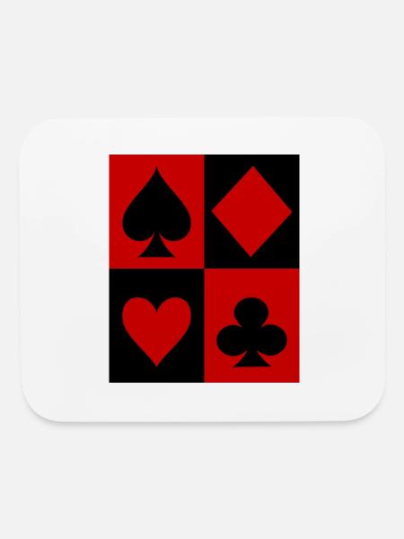 Playing Cards Suit - Mouse pad Horizontal - white - Front