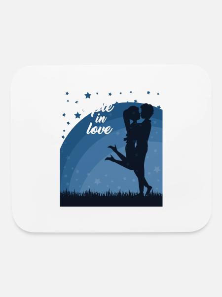 ROMANTIC QUOTES - Mouse pad Horizontal - white - Front