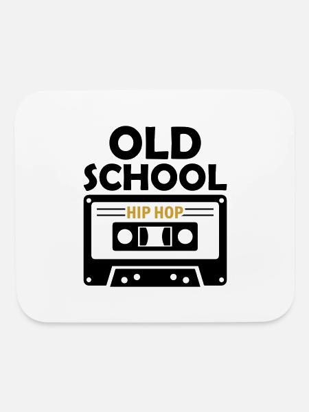 Old School Music Hip Hop - Mouse pad Horizontal - white - Front