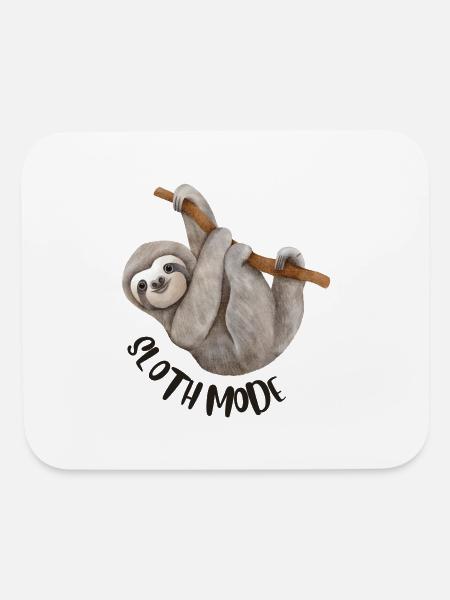Sloth Mode - Mouse pad Horizontal - white - Front