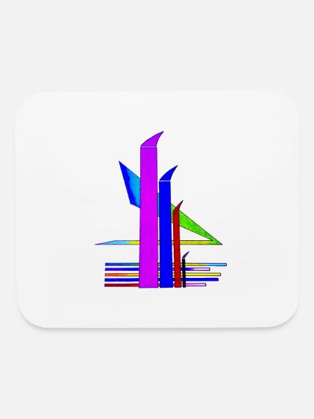 T-SHIRTS SHOPFRONT DESIGNS CLOTHING PISTONS - Mouse pad Horizontal - white - Front