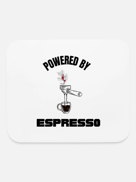 The Power of Espresso - Mouse pad Horizontal - white - Front