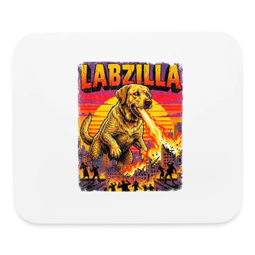 Labzilla Giant Yellow Labrador Monster Tee - Mouse pad Horizontal