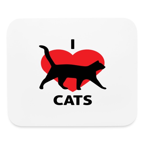 I Love Cats - Mouse pad Horizontal