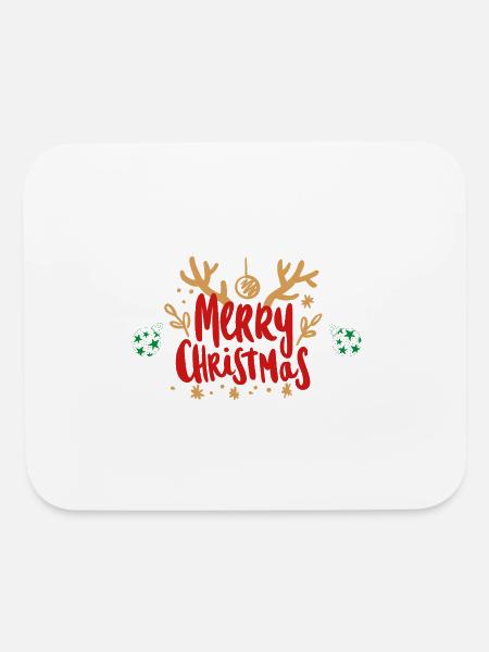 Merry_Christmas - Mouse pad Horizontal - white - Front
