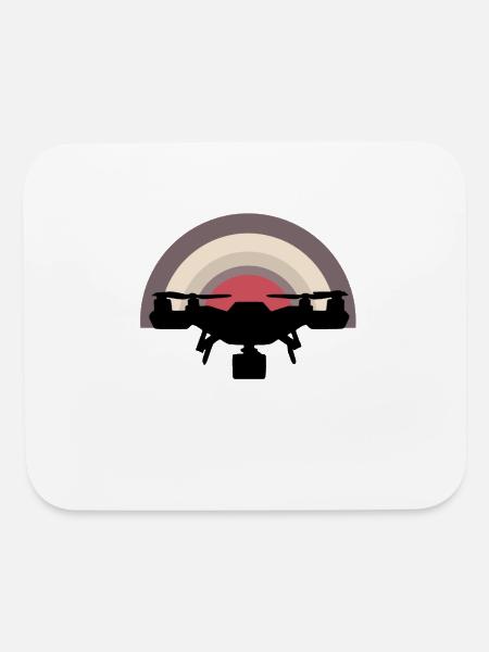 Drone - Mouse pad Horizontal - white - Front