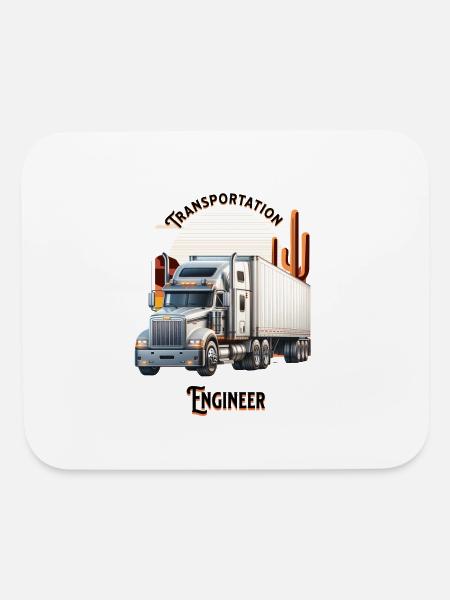 Transportation Engineer - Mouse pad Horizontal - white - Front