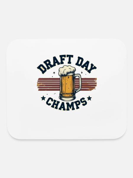 Draft Day Champs - Mouse pad Horizontal - white - Front