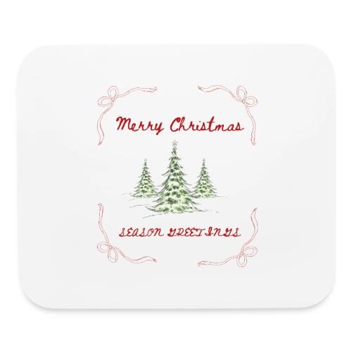 Beautiful Green Christmas Tree Graphic - Mouse pad Horizontal