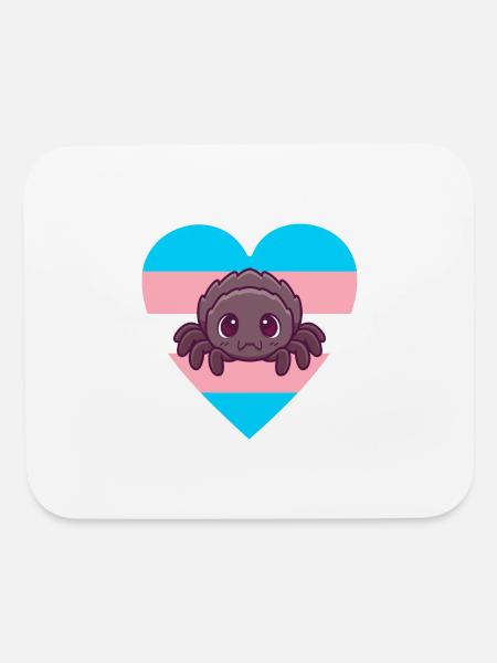 Transgender Spider Pride - Mouse pad Horizontal - white - Front