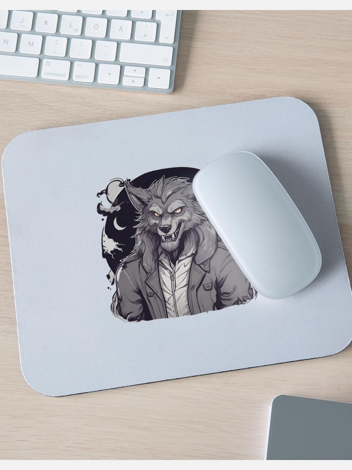 Halloween Werewolf - Mouse pad Horizontal - white - Front
