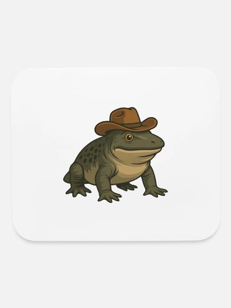 Prehistoric amphibian cartoon Texas evolution rept - Mouse pad Horizontal - white - Front