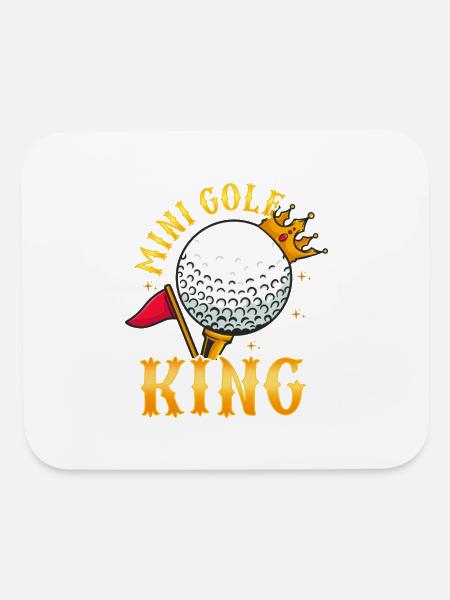 Mini Golf Golfer Golf Player Golfing - Mouse pad Horizontal - white - Front