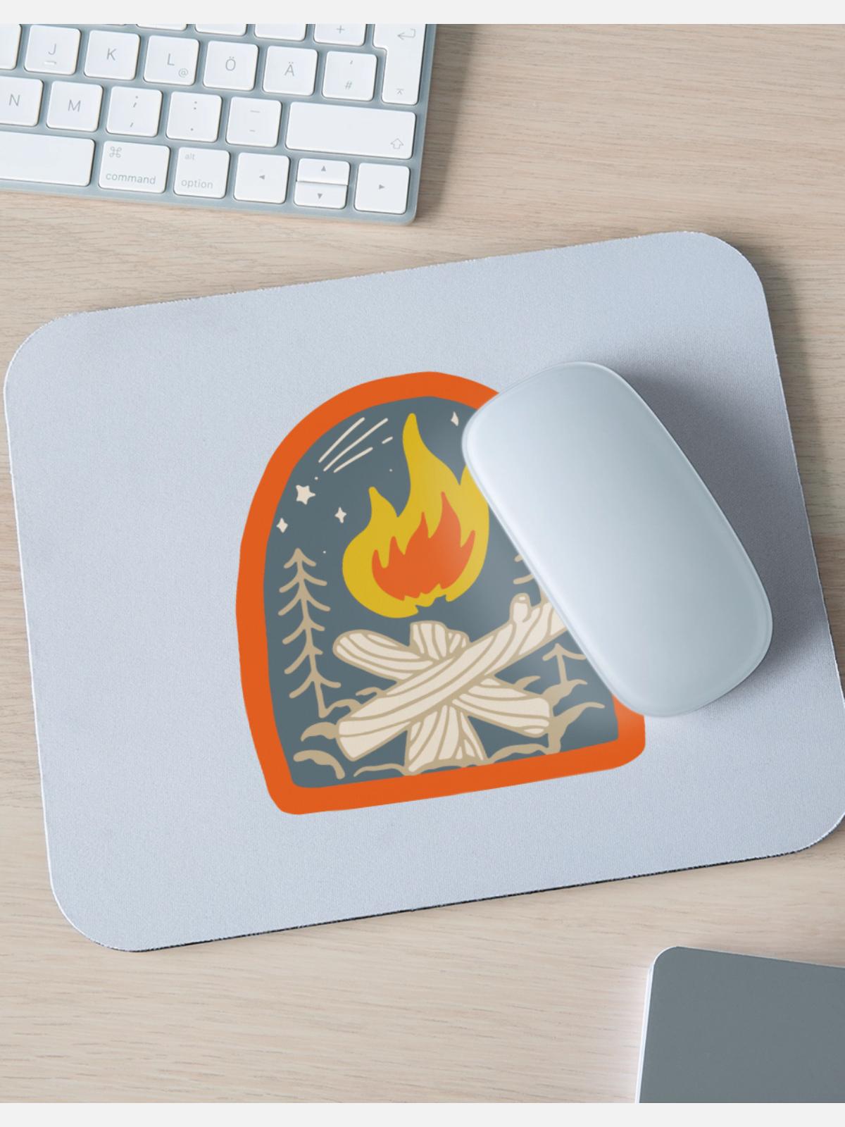 Bonfire - Mouse pad Horizontal - white - Front